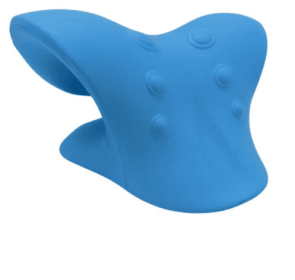 Multifunctional Manual Six-wheel Neck Massager Massage Relieve Roller Massage Tool (Option: Cshaped pillow blue)