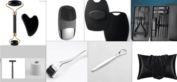 Mini Silicone Electric Face Cleansing Brush Electric Facial Cleanser Facial Cleansing Brush Skin Massager Skin Care Tools (Option: Black set-Electric-DC)